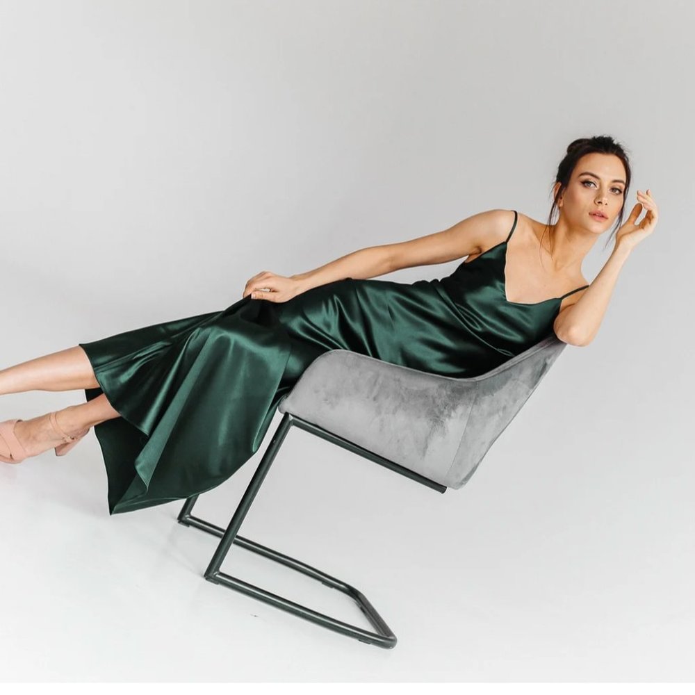 100% silk slip dress New Without tags